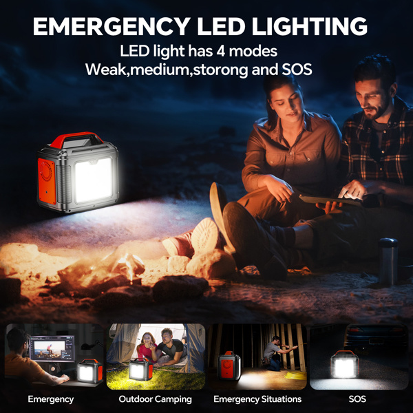 Powerbank 300w Portable Power Station With 60w Solar Panel For Camping Solar Generator 296Wh 80000mAh Lithium Battery - Image 7