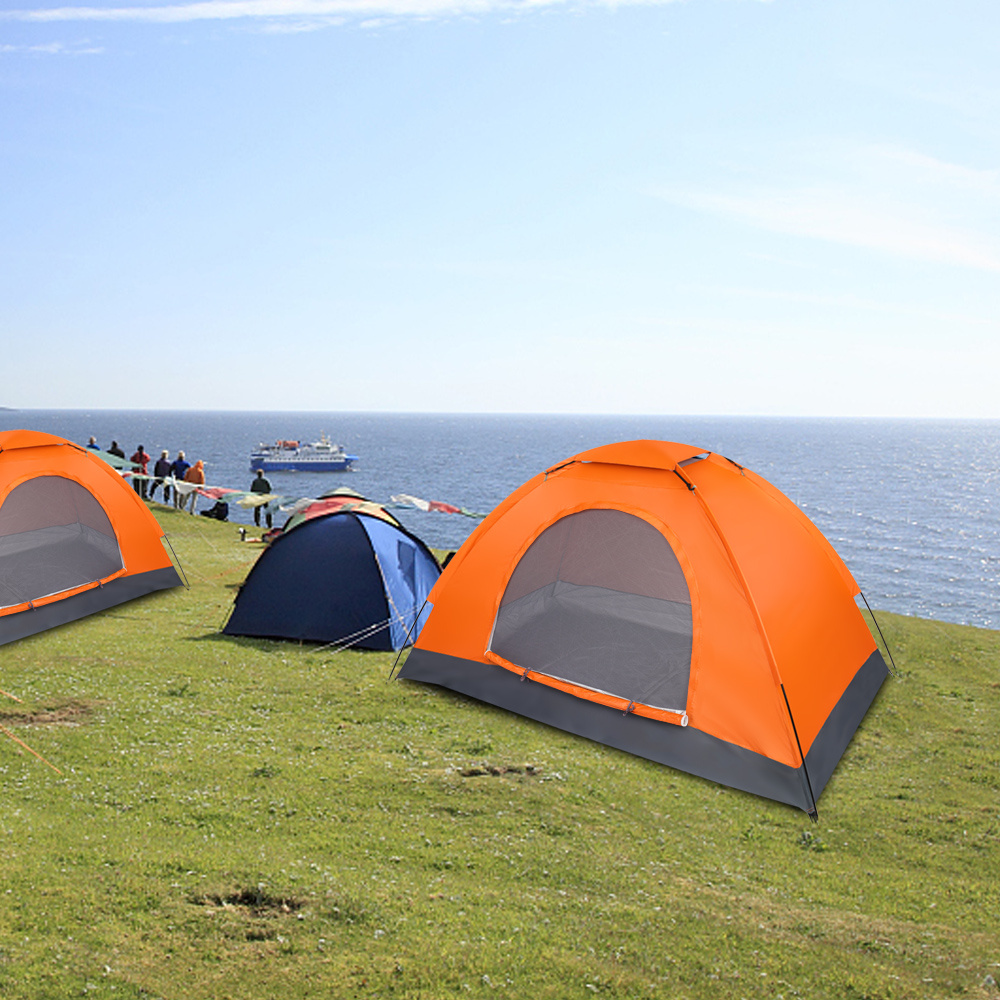 Single-person Single-layer Orange Tent - Image 9